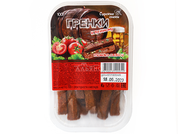 Сурские гренки Томат спайси (100 гр) в Химках