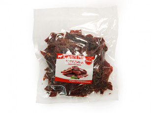 Шашлычок из сома холодного копчения: Говядина вяленая (строганина)