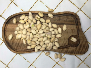 Свинина вяленая (строганина): Фисташка натуральная жар/сол