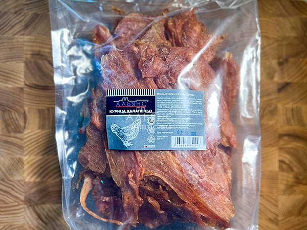 Мясо (АЛЬЯНС) вяленое курица 500гр "С халапеньо" в Химках