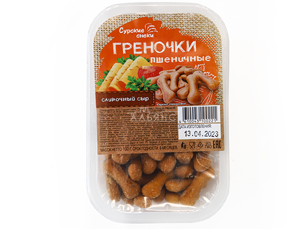 Сурские (ПШЕНИЧНЫЕ) Сливочный сыр (100 гр) в Химках