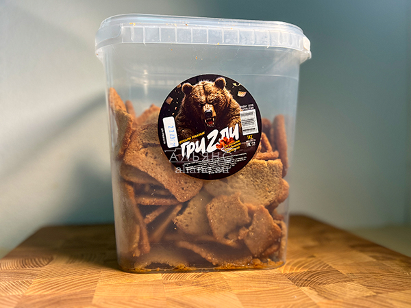 Ведро Ржаные гренки со вкусом Крылышки Барбекю (1 кг) в Химках