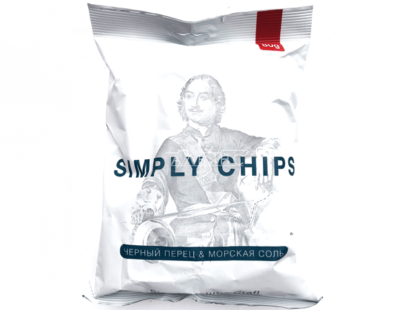 Картофельные чипсы "Simple chips" Морская соль и черный перец 80 гр. в Химках